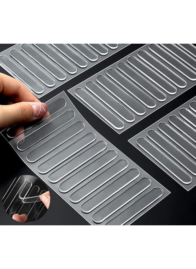 Shrux Shrux Silicon Slim Bumper Cabinet Door Bumpers ClearGlass Table Top Anti Slip Pads Silicon Bumper Strip for Chairs to Protect WallsSoft Close Door BumpersAnti Slip Silicon Strip 20  - Image 1