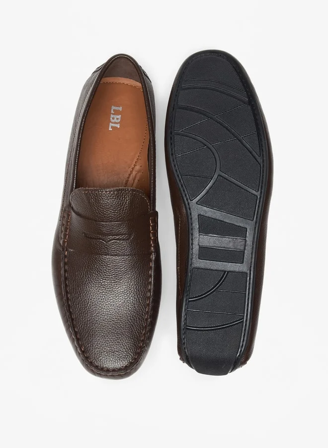 LBL by Shoexpress Men's Solid Slip-On Moccasins