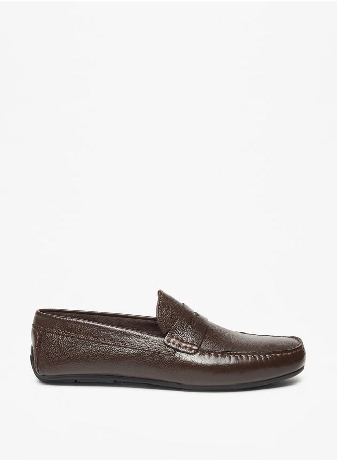 LBL by Shoexpress Men's Solid Slip-On Moccasins  - Image 3