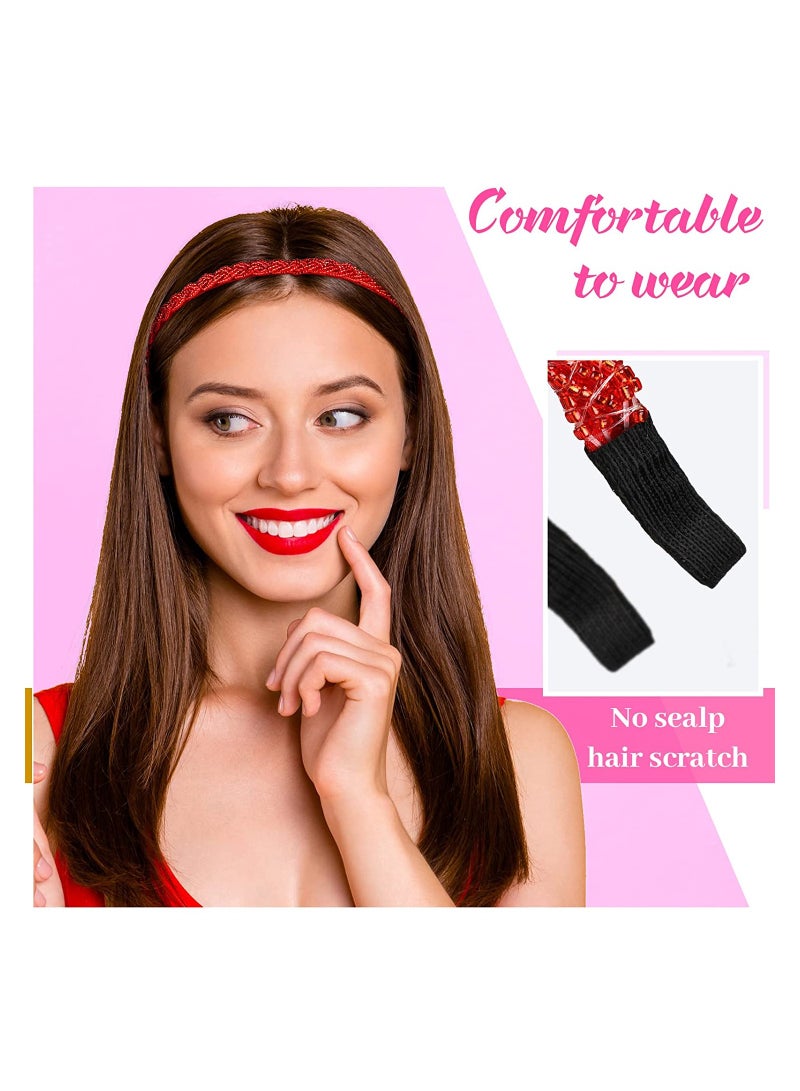 ORiTi 6 قطع من أساور الرأس الم beaded ملحقات شعر للنساء والفتيات - Image 4