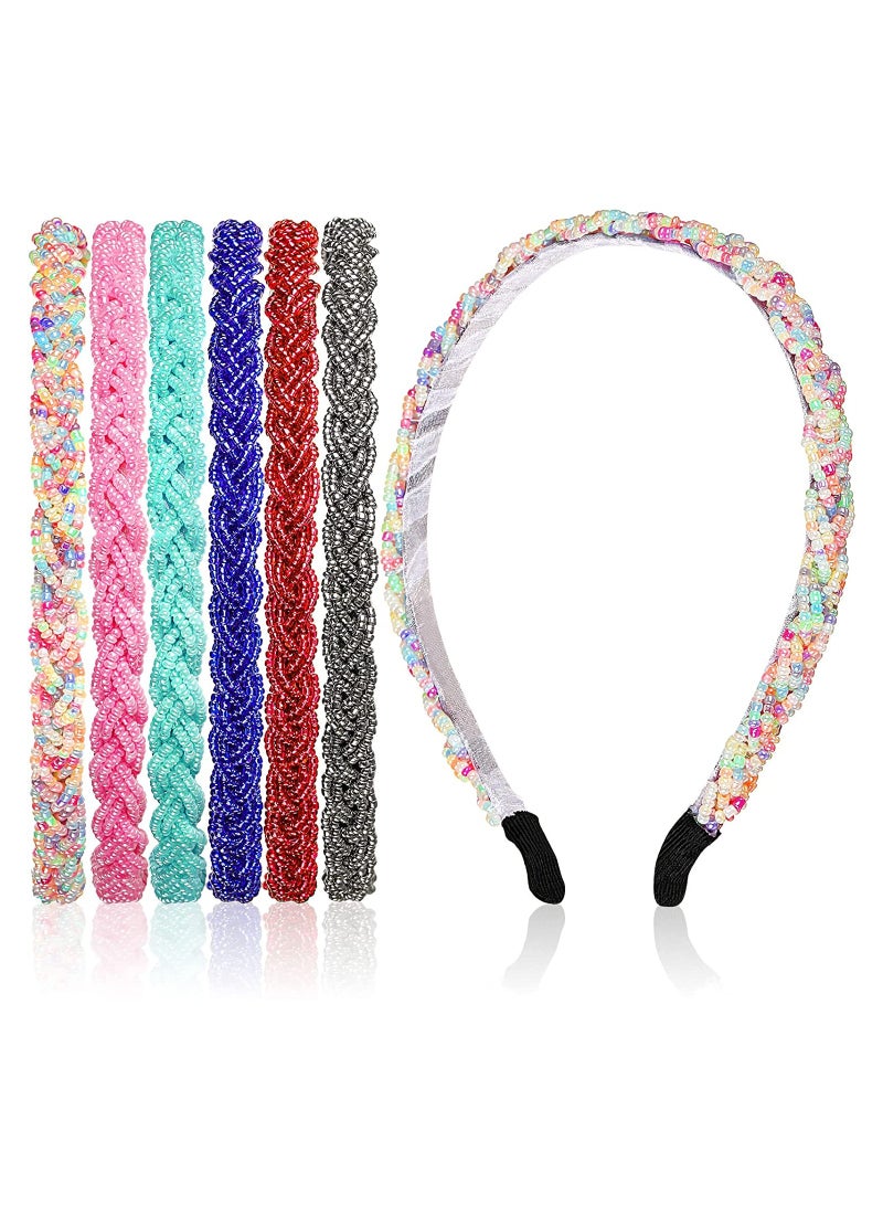 ORiTi 6 قطع من أساور الرأس الم beaded ملحقات شعر للنساء والفتيات - Image 1