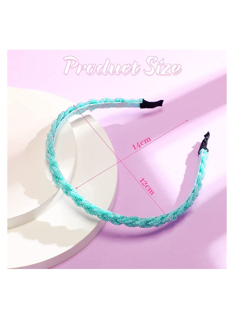 ORiTi 6 قطع من أساور الرأس الم beaded ملحقات شعر للنساء والفتيات - Image 3