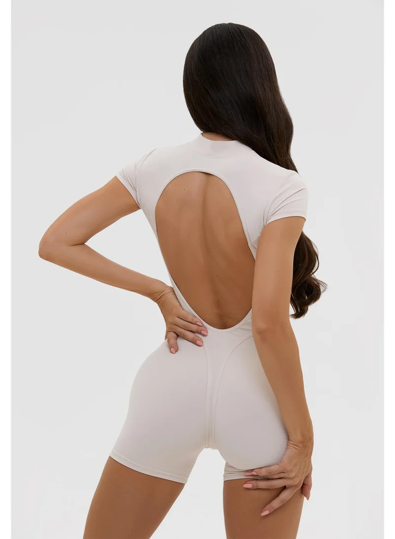 Bona Fide Extra Back Nude Extra Back Gym Jumpsuit for Women for Women | Best Price UAE