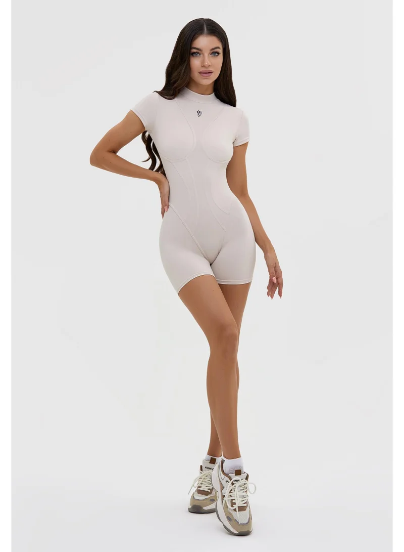 Bona Fide Extra Back Nude Extra Back Gym Jumpsuit for Women for Women | Best Price UAE