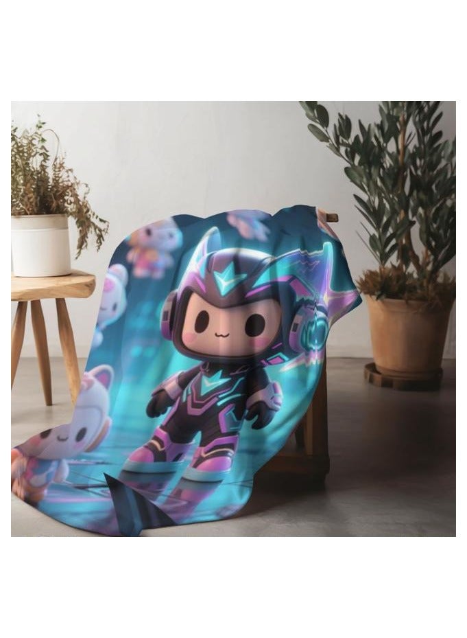 عام بطانية رقيقة من الفانيلا (دافئة ومريحة، ومناسبة للنوم واستخدام الألعاب وإزالة الغبار ومقاومة للرمل) 150 سم * 200 سم - 148 - Image 1