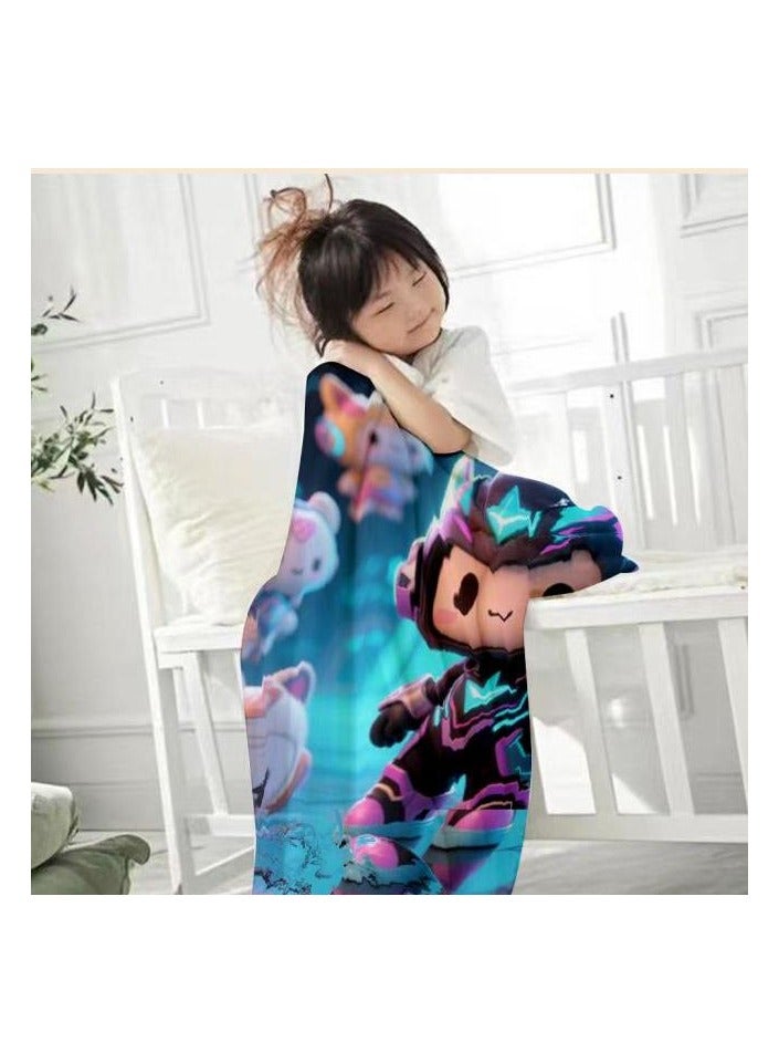 عام بطانية رقيقة من الفانيلا (دافئة ومريحة، ومناسبة للنوم واستخدام الألعاب وإزالة الغبار ومقاومة للرمل) 150 سم * 200 سم - 148 - Image 3