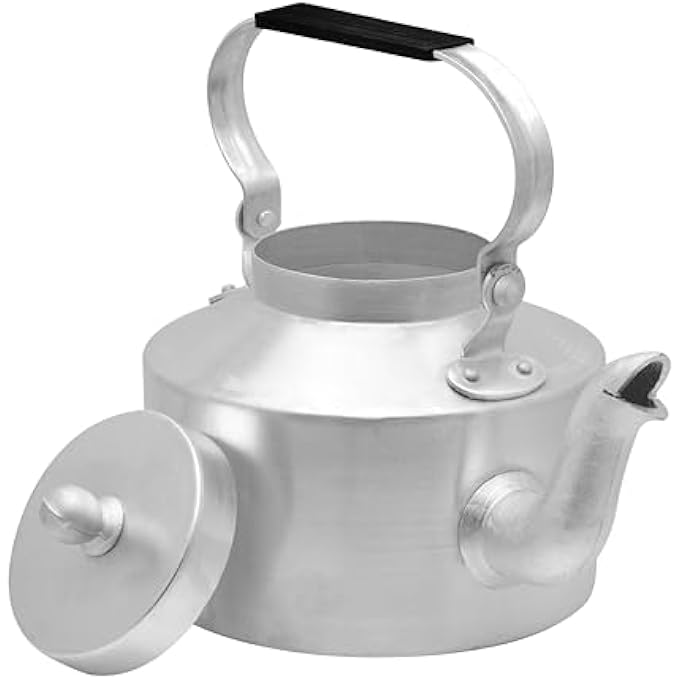 راج غلاية ألومنيوم 2 لتر فضية Dak016 غلاية شاي موقد غلاية قهوة إبريق شاي إبريق قهوة - Image 3