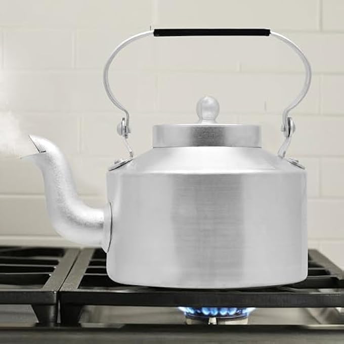 راج غلاية ألومنيوم 2 لتر فضية Dak016 غلاية شاي موقد غلاية قهوة إبريق شاي إبريق قهوة - Image 4