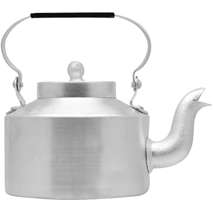 راج غلاية ألومنيوم 2 لتر فضية Dak016 غلاية شاي موقد غلاية قهوة إبريق شاي إبريق قهوة - Image 1