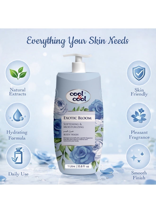 Cool & Cool Exotic Bloom Body Wash 1 Litre - Image 5