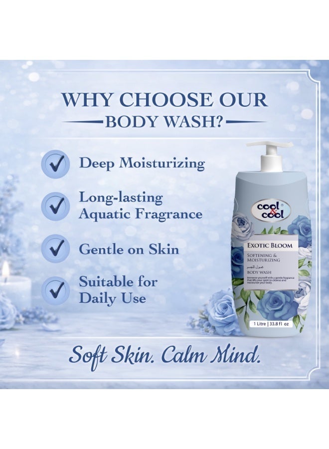 Cool & Cool Exotic Bloom Body Wash 1 Litre - Image 4