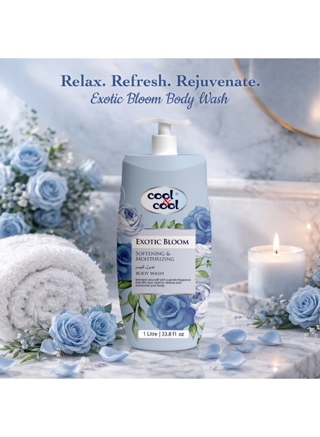 Cool & Cool Exotic Bloom Body Wash 1 Litre - Image 3