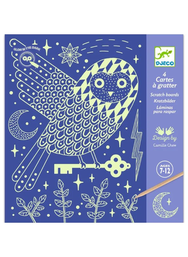 DJECO At Night Scratch Cards