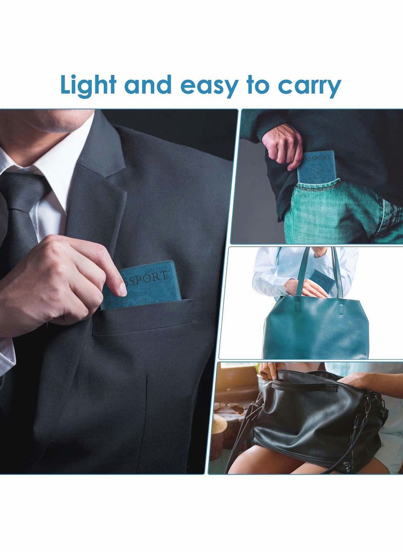 Y&D - Passport Card Holder, PU Leather Holder with Vaccine Slot, Waterproof, Cover Case Protector - Image 1