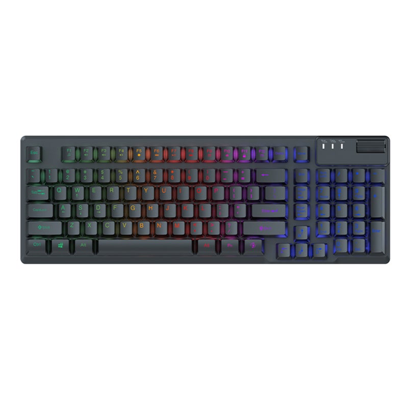 AF981 Wired Keyboard RGB Gaming Keyboard with 19-Key Anti-Ghosting Metal Base Ergonomic Design Volume Control - Image 1