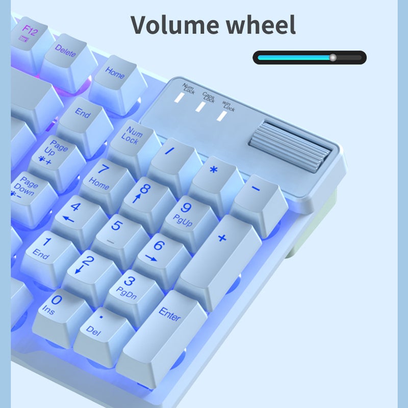 AF981 Wired Keyboard RGB Gaming Keyboard with 19-Key Anti-Ghosting Metal Base Ergonomic Design Volume Control - Image 3