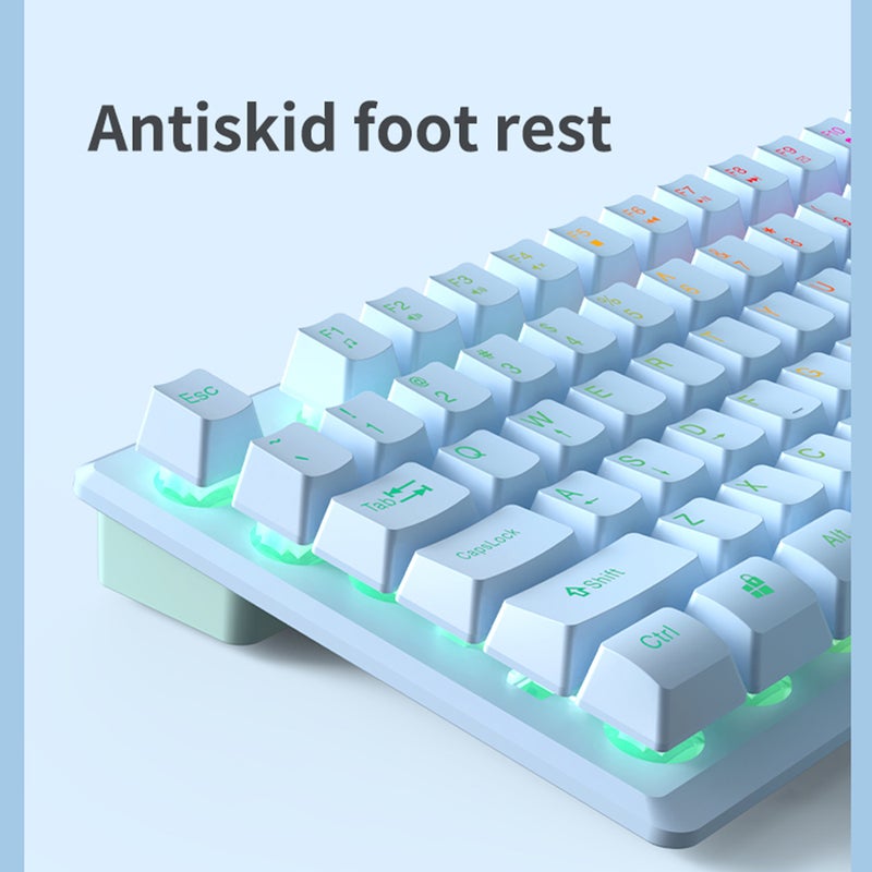 AF981 Wired Keyboard RGB Gaming Keyboard with 19-Key Anti-Ghosting Metal Base Ergonomic Design Volume Control - Image 5