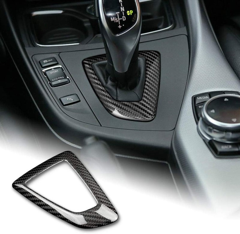 AIRSPEED Carbon Fiber Gear Shift Knob Panel Frame Cover for BMW F20 F21 F22 F23 F30 F34 F35 F32 F33 F36 - Image 1