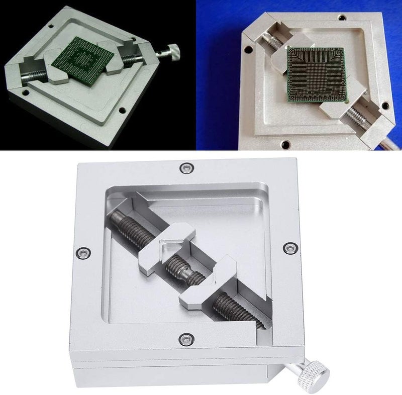 klarako محطة إعادة الكرة BGA HT90 قالب لحام عالمي قطري مجموعة إعادة العمل من سبائك الألمنيوم 90x90 مم - Image 4