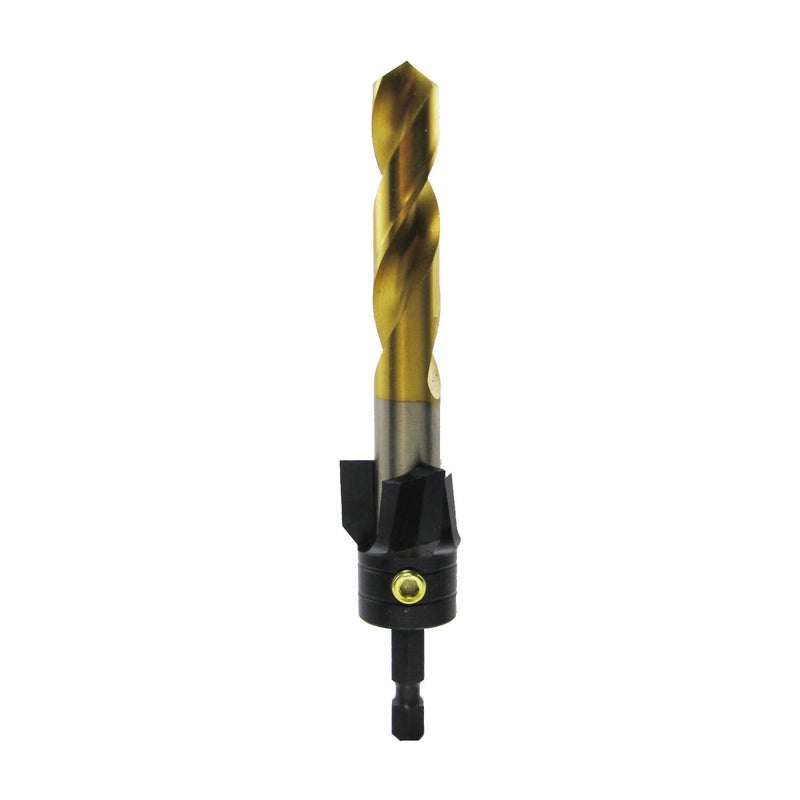Make It Snappy Tools 1/2 Inch X 1 Inch 3-Flute Flat Bottom Counterbore With Tin Coated Twist Drill #36432 - Image 1