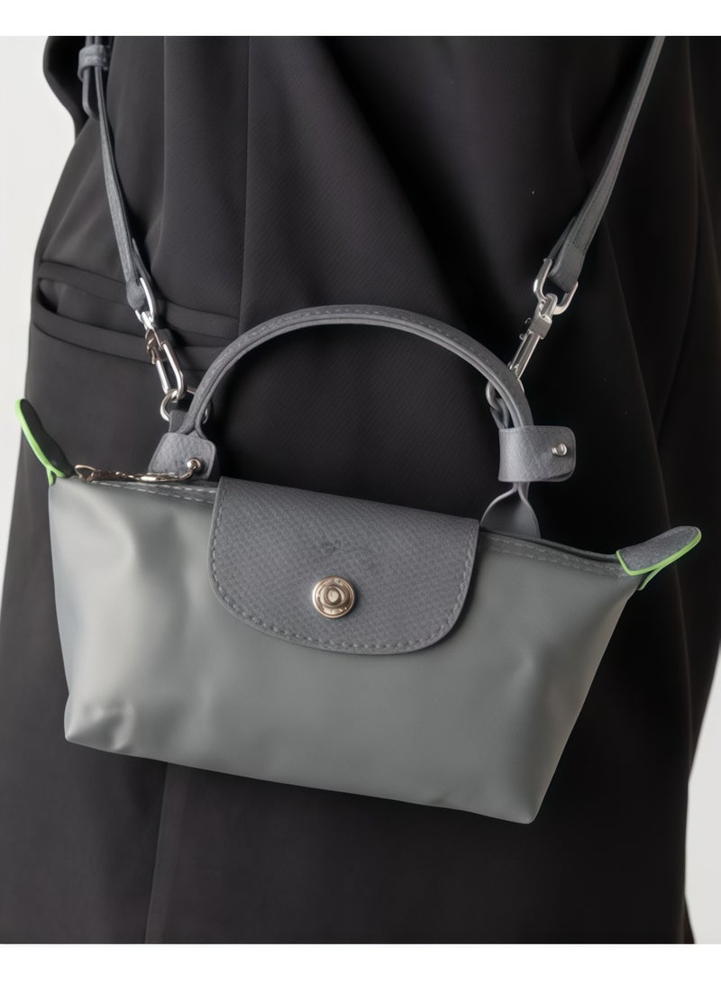 لونج شامب Longchamp Le Pliage مصغر حزام الكتف أزياء النساء الكلاسيكية متعددة الاستعابات حقيبة صغيرة ماكياج، حقيبة يد، حقيبة كتف، حزام كتف - Image 2