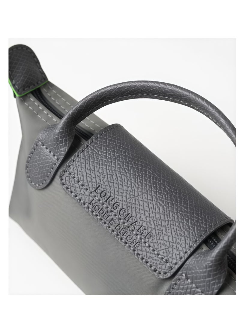 لونج شامب Longchamp Le Pliage مصغر حزام الكتف أزياء النساء الكلاسيكية متعددة الاستعابات حقيبة صغيرة ماكياج، حقيبة يد، حقيبة كتف، حزام كتف - Image 4