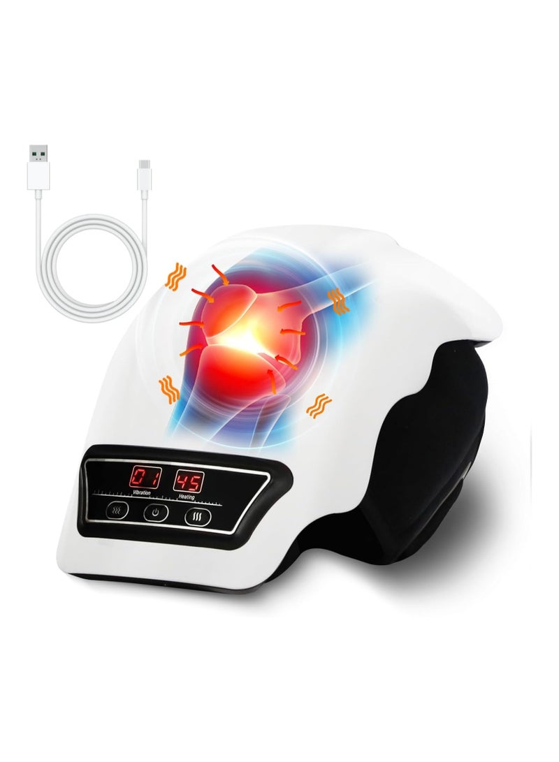 general Knee massager LED screen Infrared heating vibrating massager Heating and kneading Wearable rechargeable electronics Swelling Joint stiffness Ligament stretching and muscle damage - Image 1