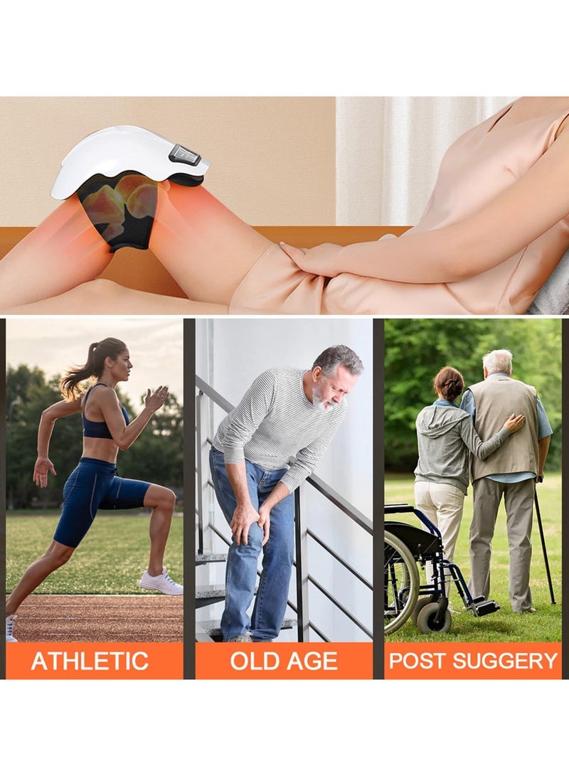 general Knee massager LED screen Infrared heating vibrating massager Heating and kneading Wearable rechargeable electronics Swelling Joint stiffness Ligament stretching and muscle damage - Image 5