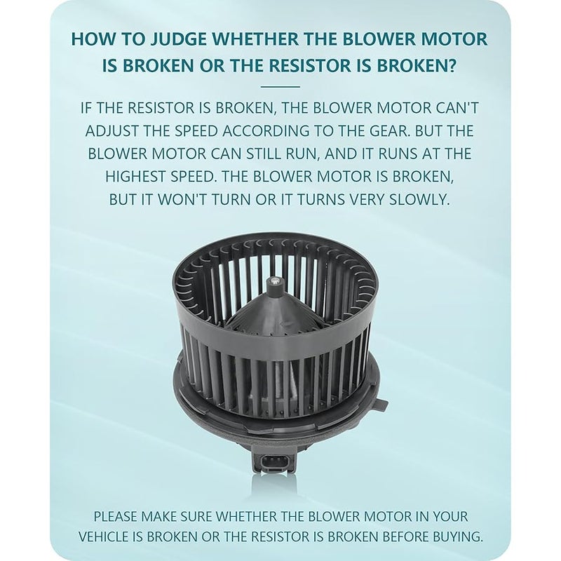 Marsflex مارسفليكس محرك منفاخ امامي لسيارة شيفروليه تاهو سيلفرادو افالانش سوبربان 2000 2001 2002 2003 2004 2005 2006 جي ام سي سييرا يوكون 2000-2006 كاديلاك اسكاليد 2003-2006 بدون مقاوم - Image 4