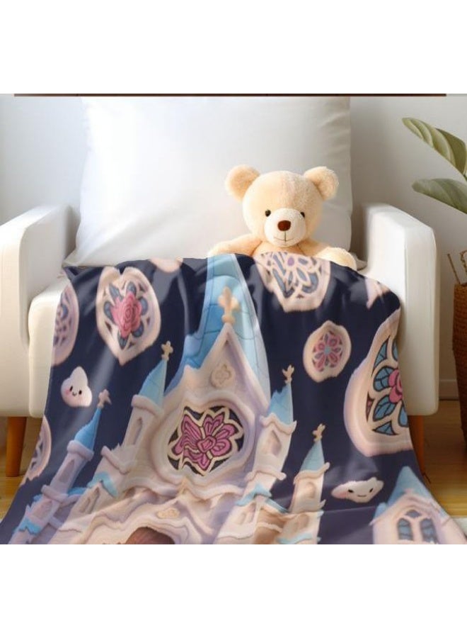 general Baby and children's cartoon flannel thin blanket (warm and comfortable, suitable for sleep, game use) 70cm*100cm - Image 1