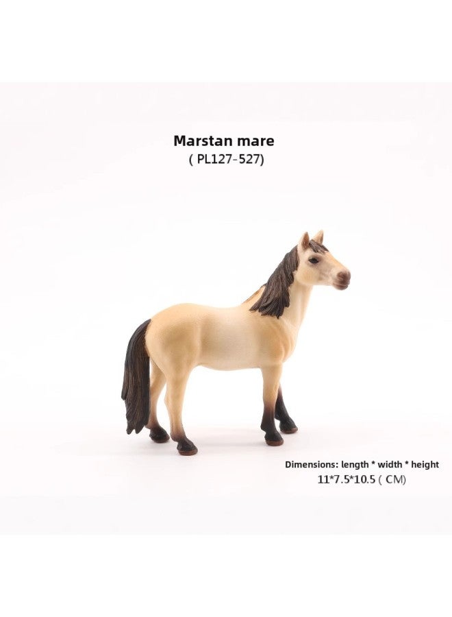 Solid Simulation Animal Model Horse Horse Horse Horse Horse Black Horse Horse Children's Cognitive Toys Animal Model Horse Ornaments-Color:Quarter Stallion 094  - Image 3