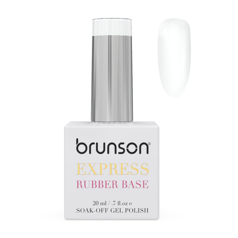 brunson TPO free Rubber Base Gel polish 20ml Soak Off Base Coat for Nail Strengthening Long Lasting Gel Polish Base for Chip Free Shine Brittle Nails UV Rubber base Russian manicure Non Yellowing salon manicure - Image 1