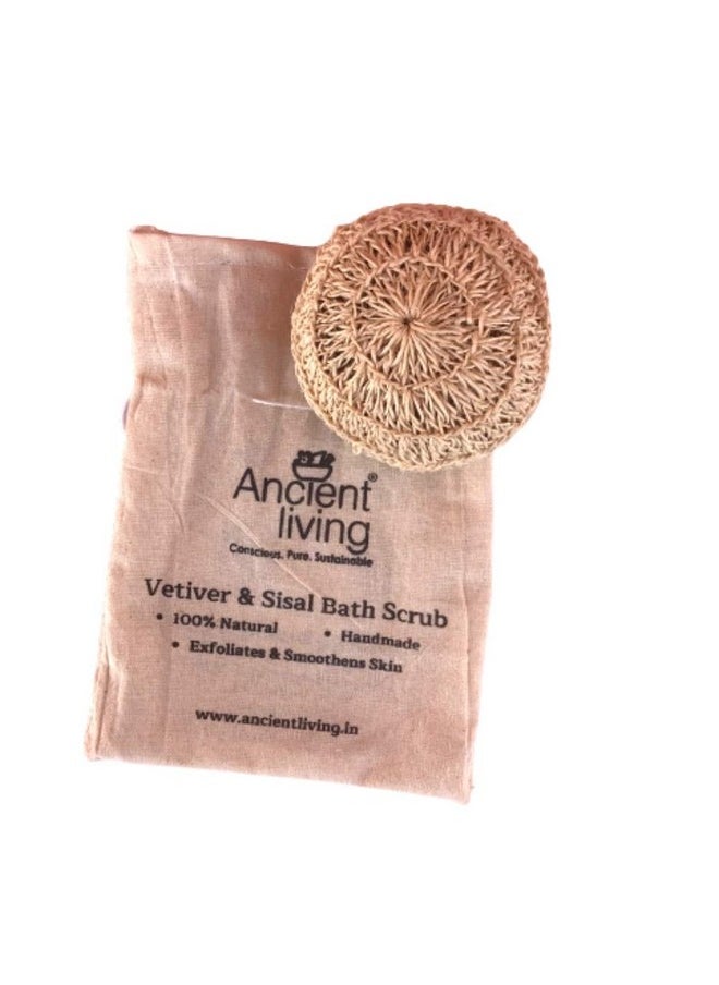Ancient Living Vetiver And Sisal Bath Scrub Loofah  - Image 3