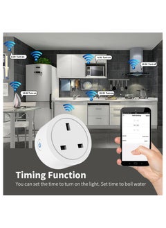 Smart WiFi Plug, 16A Smart Outlet Plug Socket for Home appliances Automation Compatible with Google Home & Alexa. Mini Socket with remote & voice control with timer function. No Hub required. - pzsku/ZC54542D534C40BEA8C3FZ/45/_/1719920477/2f2af192-0cda-461c-8f29-683970e311de