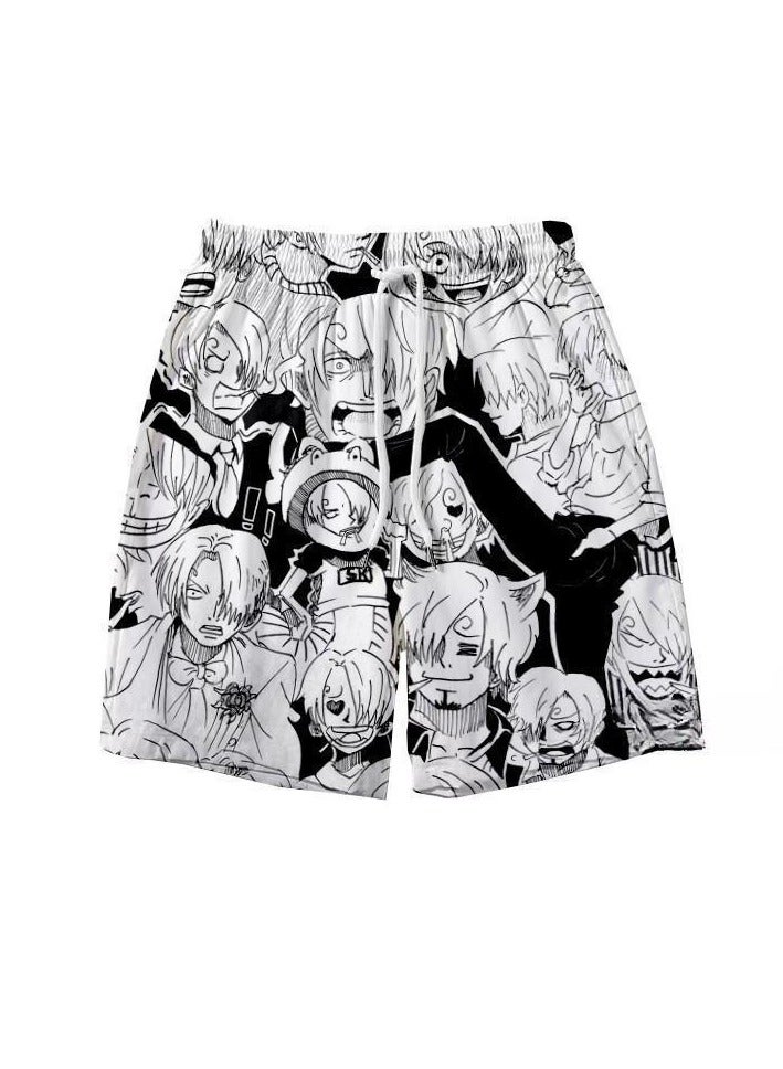 KUYING Summer One Piece Loose Home Five Guarter Shorts  - Image 1