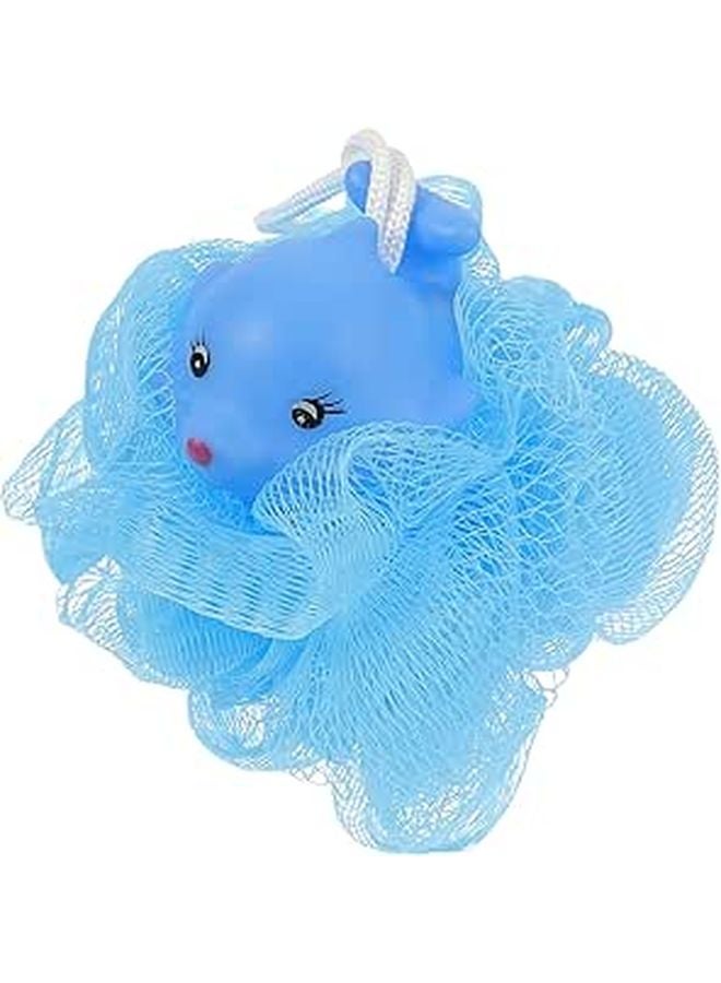 Soft Animal Shaped Loofah Bath Sponge For Kids Exfoliating Body Scrubber - Image 1