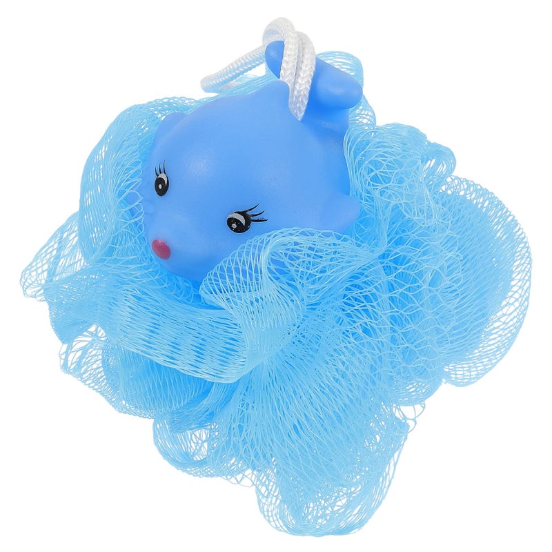 Soft Animal Shaped Loofah Bath Sponge For Kids Exfoliating Body Scrubber - Image 2