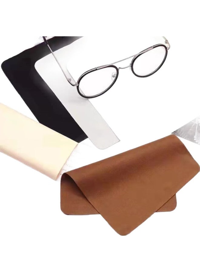 YIDUN Suede Eyeglass Cleaning Cloth, Lens Cleaning Cloth, Camera And Phone Anti-Scratch, Thick, Soft, Smooth, For Men And Women, 5 Pieces - Image 1