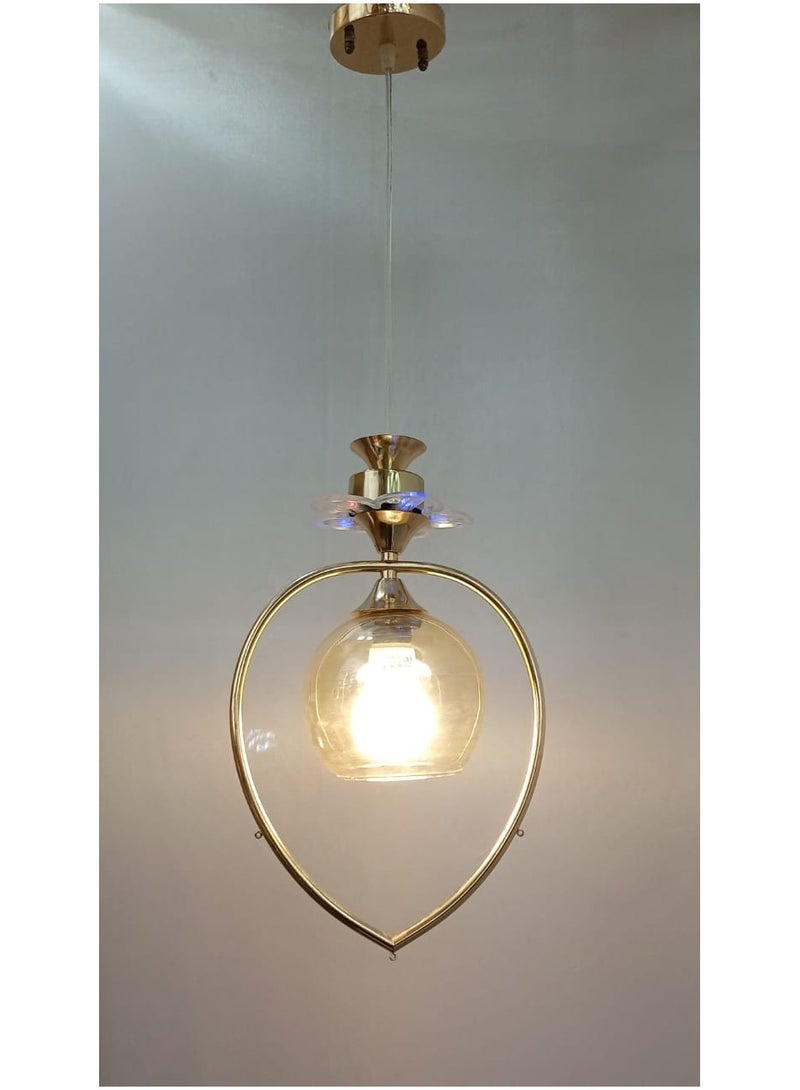 نجفة مودرن ثريا لديكور المنزل عليقة جولد