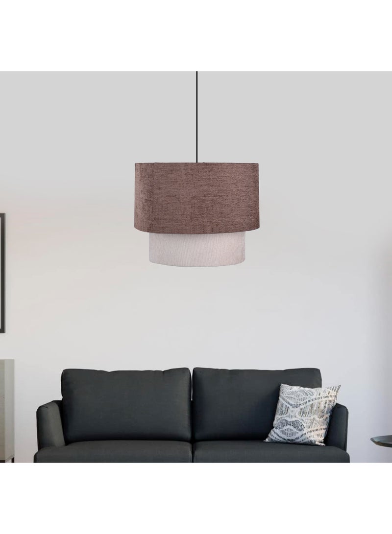 الروضة للإضاءة نجفة سيفو 2 طبقة 4 لمبة | حديث ديكور LED E27 معلقة مصباح سقف اضاءة داخلية مصباح معلق دلاية سقف مودرن نجفة | مناسبة لأي غرفة | | اللون: ألوان متعددة | المقاس: 70x45 سم - Image 2