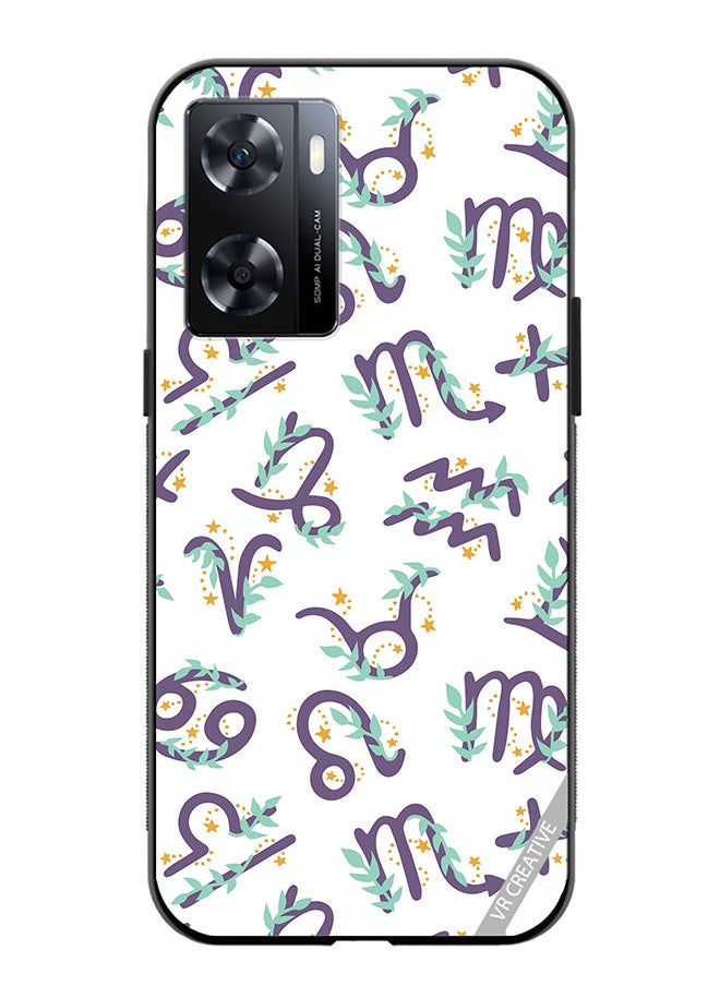 Protective Case Cover For OnePlus Nord N20 SE Cute Vector Pattern With Zodiac Sign Design Multicolour