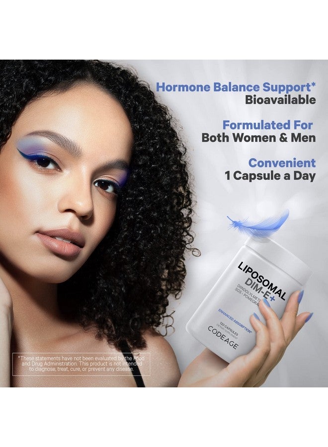 Codeage Liposomal Dim Supplement Sgs Pomegranate Broccoli Antioxidant Vitamin E Isomers Tocopherols Alpha Beta Gamma Delta Liposomal Diindolylmethane Dim Vitamins 4Month Supply 120 Capsules - Image 4