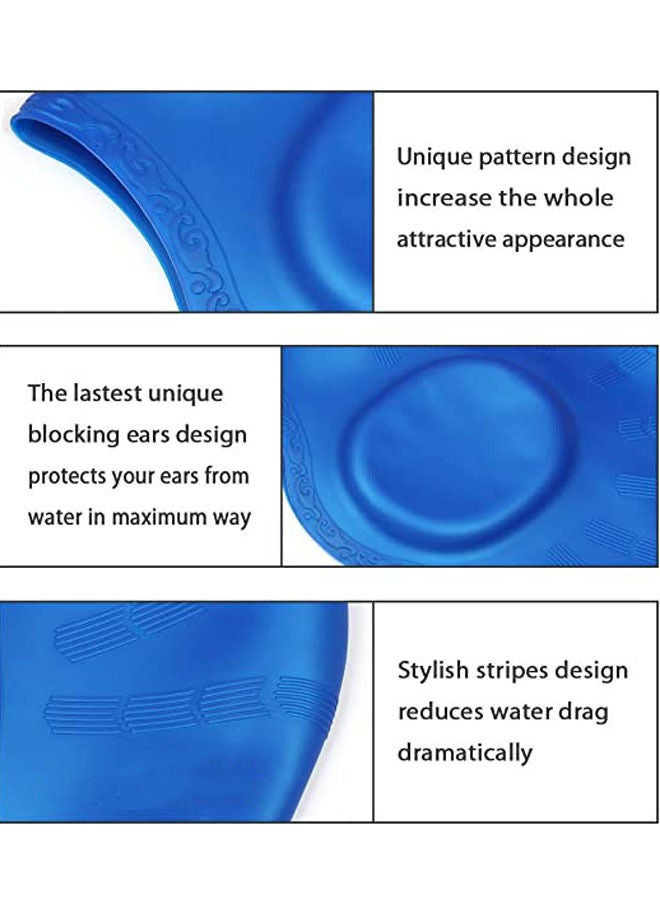 Rock Pow Pow Swim Cap Swim Goggles For Long Hair Anti Fog Uv Protection For Adult And Kid With Nose Clip Ear Plugs Sets - Image 3