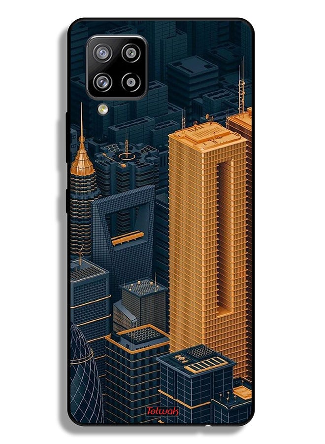 Tolwak Samsung Galaxy A42 5G Protective Case Cover Buildings Art - Image 1