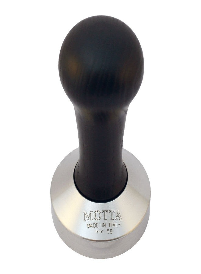 Motta 8100/B Professional Flat Base Coffee Tamper, 58mm, Black Handle - Image 2