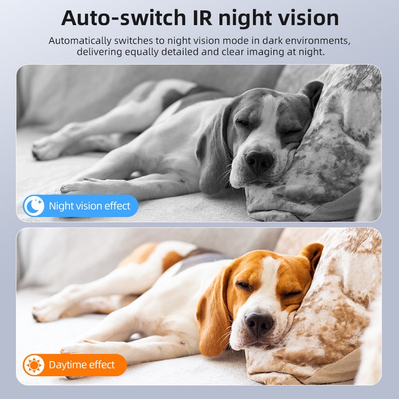 1080p HD Network Surveillance Camera with Infrared Night Vision, Indoor and Outdoor Wireless WiFi Security Camera, Universal Camcorder - Image 5