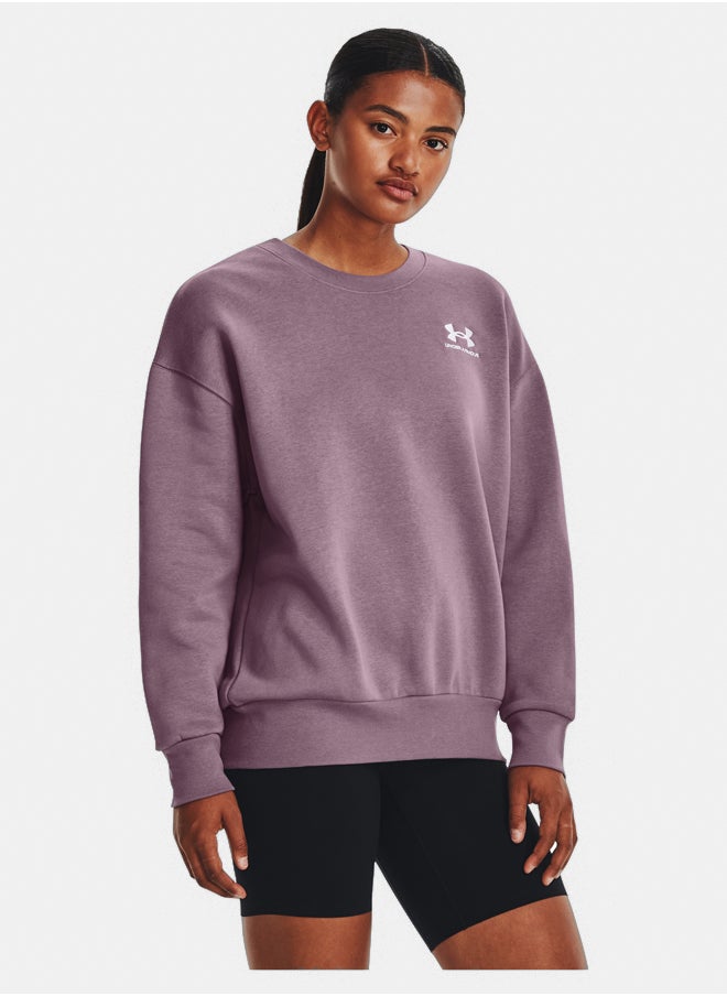 UNDER ARMOUR Essential Fleece Oversized Crewneck Sweatshirt  - Image 1