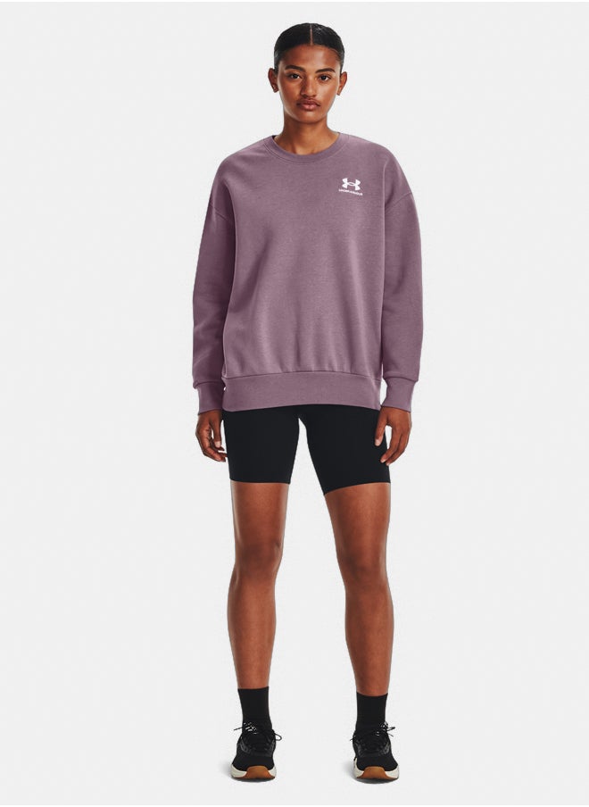 UNDER ARMOUR Essential Fleece Oversized Crewneck Sweatshirt  - Image 4