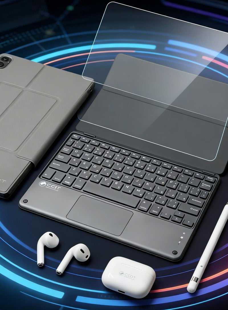 CCIT Tab 16Pro+ Tablet, 10.1 Inch, 16GB RAM, 1TB ROM, 5G WiFi, Dual SIM, Android 15, With Keyboard & Bluetooth Headset - Gold - Image 4