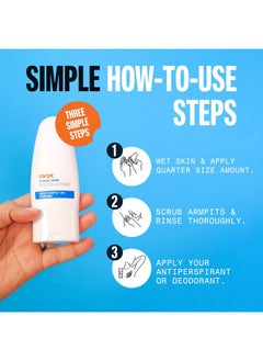 Carpe Carpe Exfoliating Underarm Scrub with Odor Protection, Underarm Exfoliator to Improve Deodorant Performance - Energizing Minty Fresh Smell - Armpit Scrub for Women and Men  - Image 4